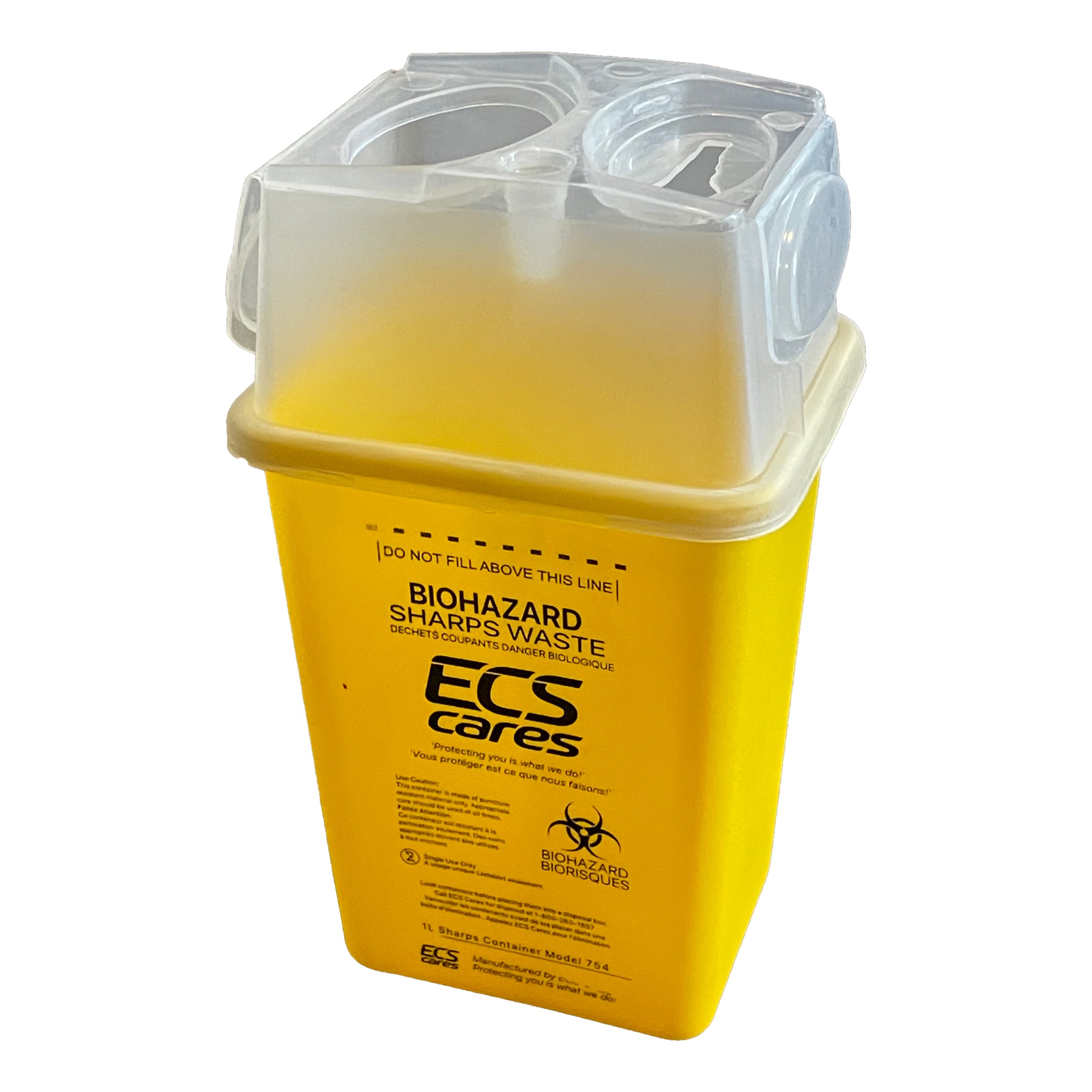 COVIDIEN 8970Y 8-QUART SHARPSSAFETY CONTAINER — ECS Cares COVIDIEN 8970Y 8-QUART SHARPSSAFETY CONTAINER — ECS Cares